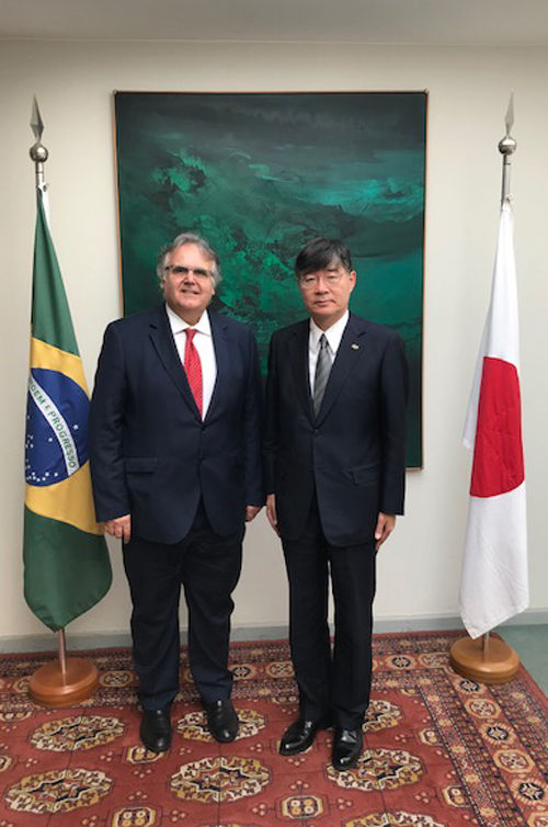 Nelson Faria de Oliveira e Ministro Kazuhiro Fujimura